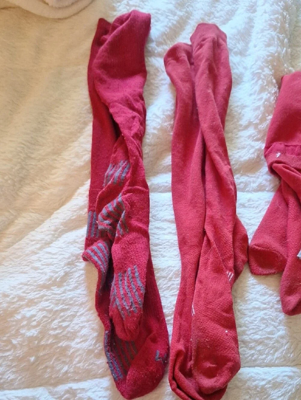 Softball Red Crew Socks - Pack of 4